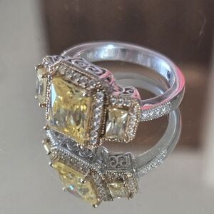 Gorgeous CZ Canary Yellow Vanna K Ring